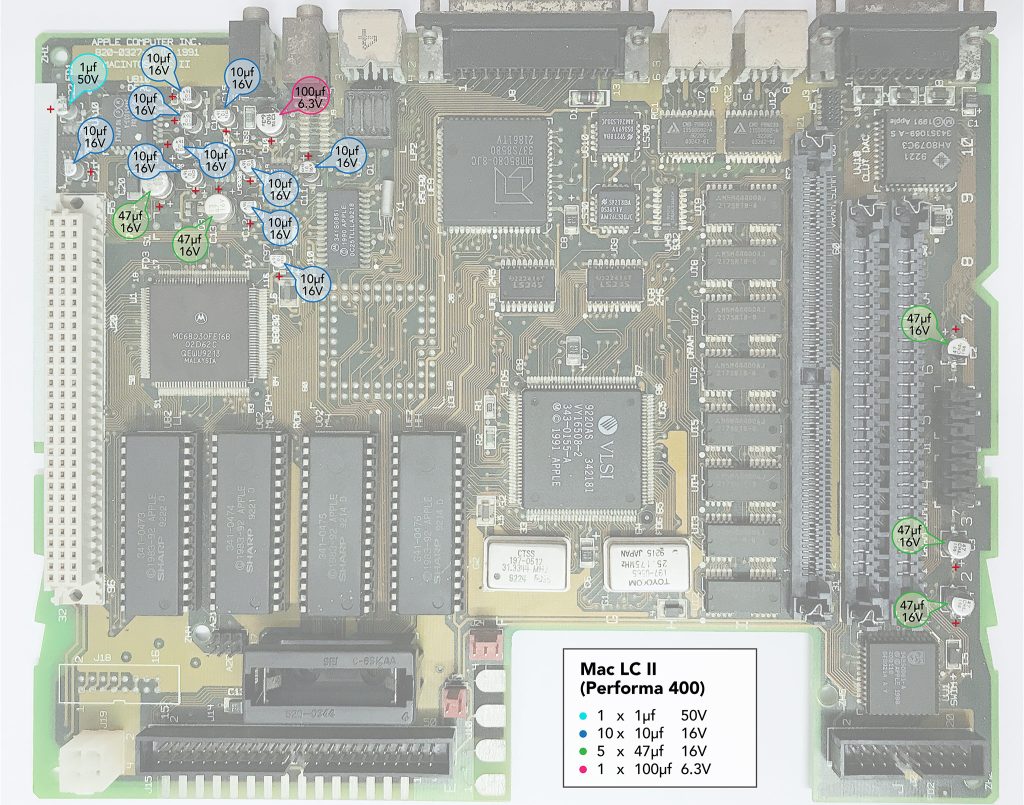 Macintosh LC II recapping guide